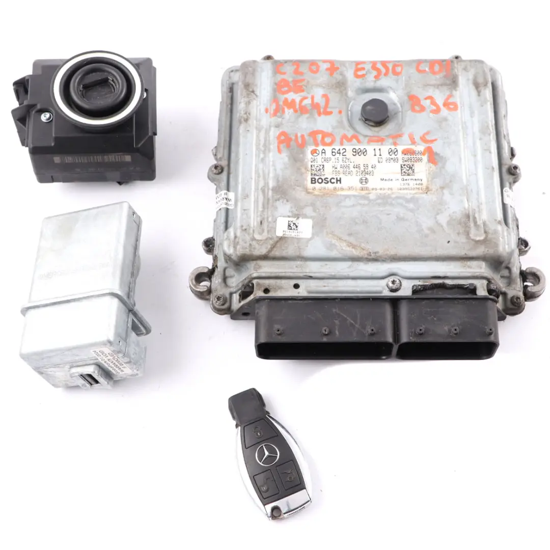 OM642.836 231HP Engine Unit ECU Kit Key Lock to Mercedes C207 E350 CDI with Part number A6429001100 Mercedes C207 E350 CDI OM642.836 231HP Engine Unit ECU Kit Key Lock - SKU A6429001100-1 - Part number A6429001100