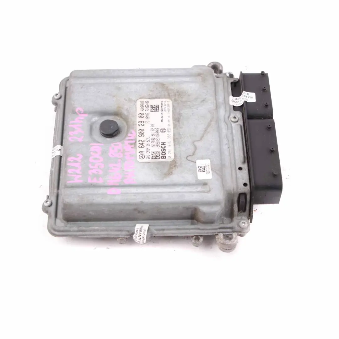 OM642.850 Engine Control Module ECU Automatic to Mercedes W212 E350 CDI with Part number A6429002900 Mercedes W212 E350 CDI OM642.850 Engine Control Module ECU Automatic - SKU A6429002900-2 - Part number A6429002900