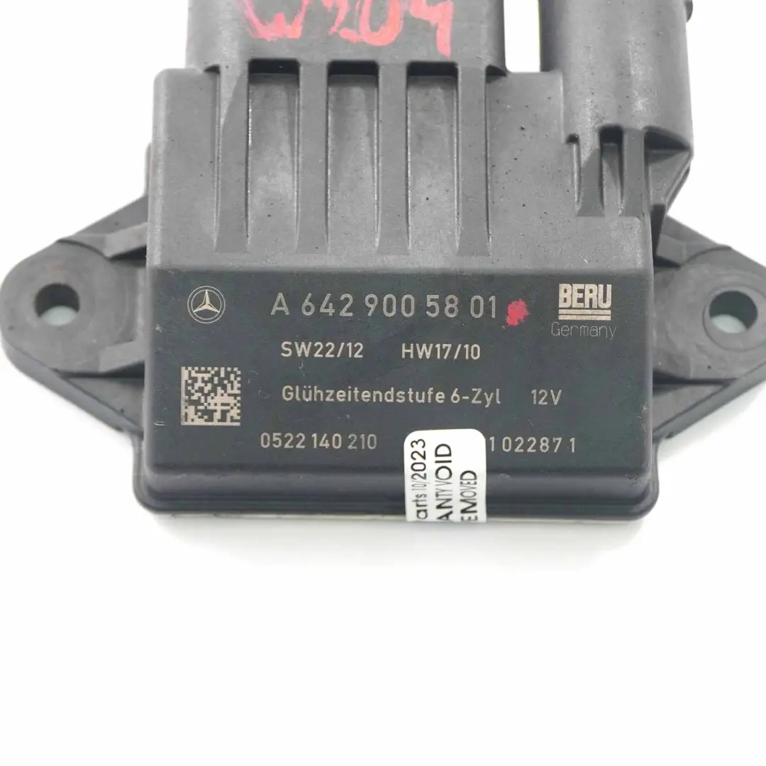 OM642 Candeletta Diesel Modulo controllo unità relè per Mercedes W204 con numero di parte A6429005801 Mercedes W204 OM642 Candeletta Diesel Modulo controllo unità relè - SKU A6429005801 - Numero di parte A6429005801
