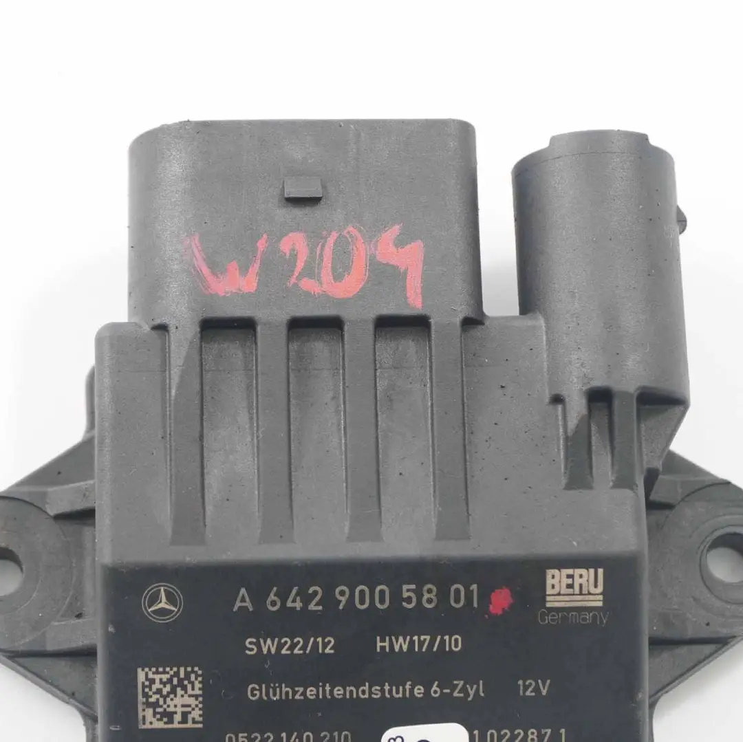 Mercedes W204 OM642 Bougie De Préchauffage Diesel Module Contrôle - SKU A6429005801 - Numéro de pièce A6429005801