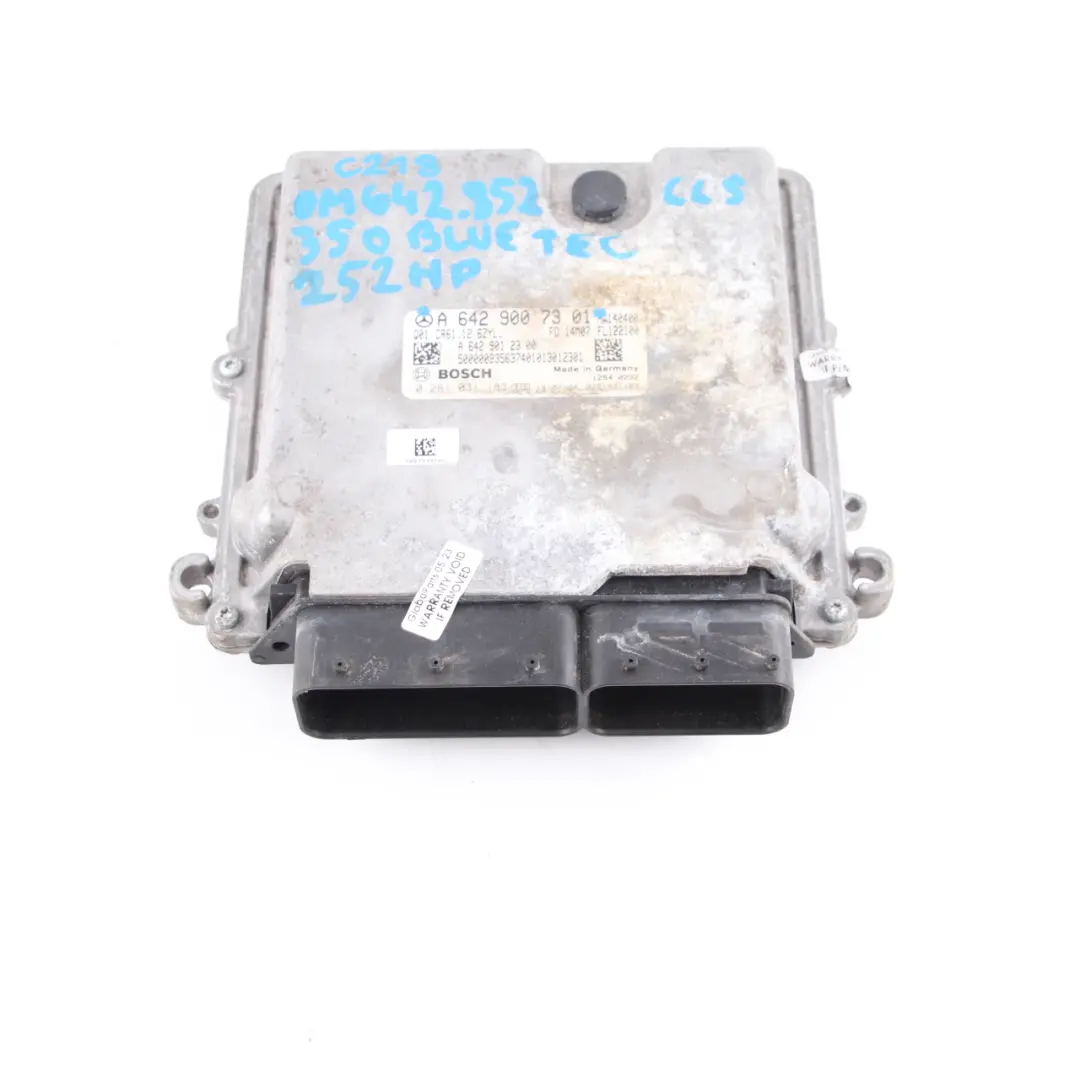 W218 CLS350CDI BlueTec OM642.852 Diesel 252HP ECU Automatic to Mercedes with Part number A6429007301 Mercedes W218 CLS350CDI BlueTec OM642.852 Diesel 252HP ECU Automatic - SKU A6429007301-1 - Part number A6429007301