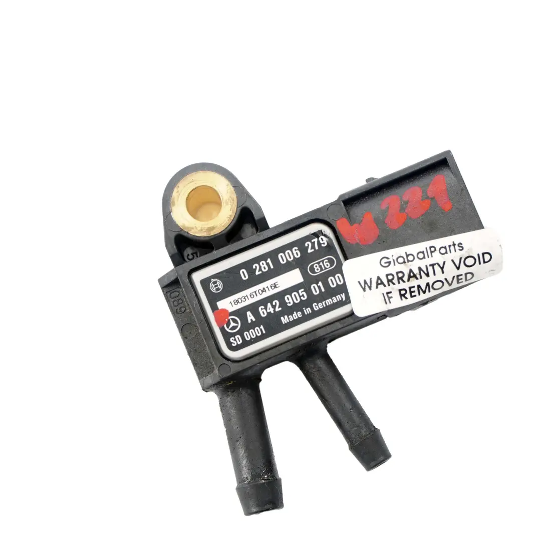  Pressure Sensor Mercedes W212 W221 Exhaust DPF Sensor - SKU A6429050100 - Part number A6429050100