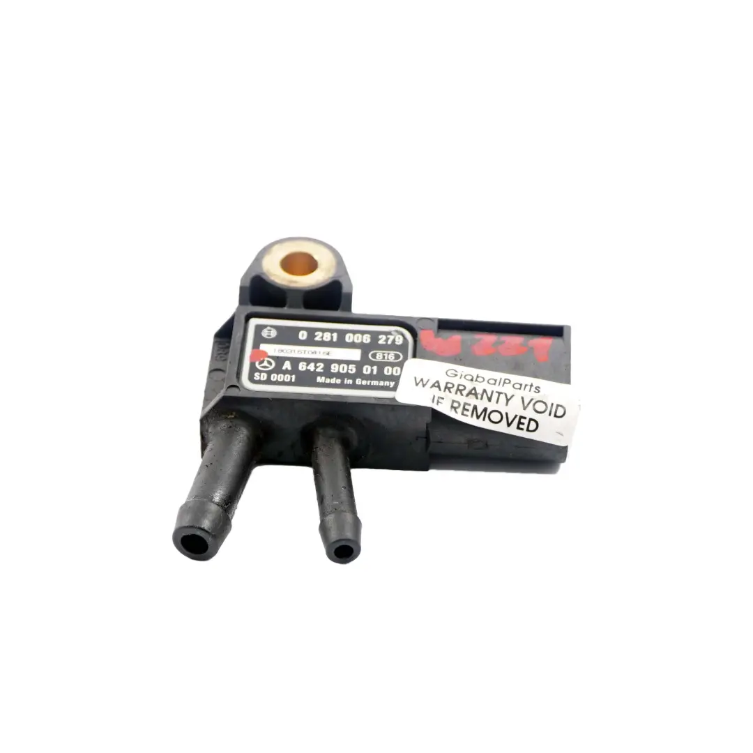 Pressure Sensor Mercedes W212 W221 Exhaust DPF Sensor to with Part number A6429050100 Pressure Sensor Mercedes W212 W221 Exhaust DPF Sensor - SKU A6429050100 - Part number A6429050100
