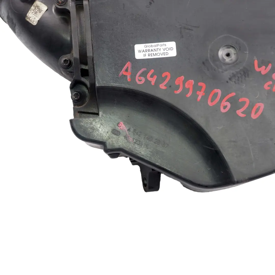Mercedes W166 OM642 Admisión Aire Intercooler Silenciador Amortiguador Ruido - SKU A6429970620 - Número de pieza A6429970620