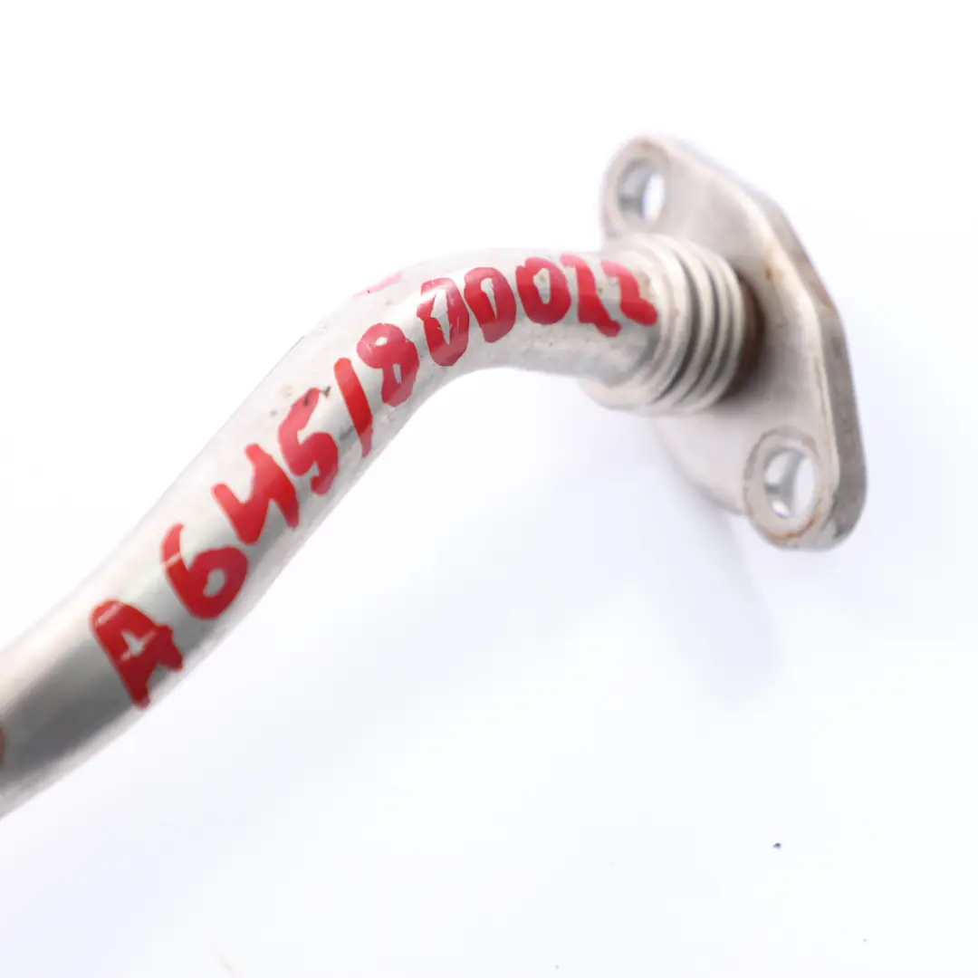 Oil Pipe Mercedes W176 W246 OM651 Turbocharger Turbo Return Hose to with Part number A6451800022 Oil Pipe Mercedes W176 W246 OM651 Turbocharger Turbo Return Hose - SKU A6451800022 - Part number A6451800022