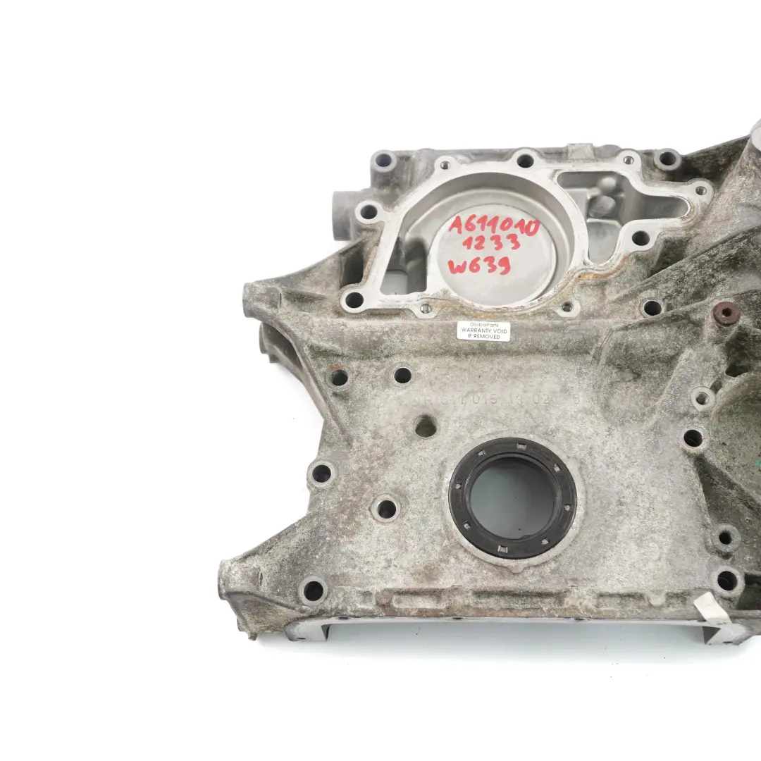 OM646 Diesel Engine Timing Case Cover to Mercedes Vito W639 with Part number A6460101233 Mercedes Vito W639 OM646 Diesel Engine Timing Case Cover - SKU A6460101233 - Part number A6460101233