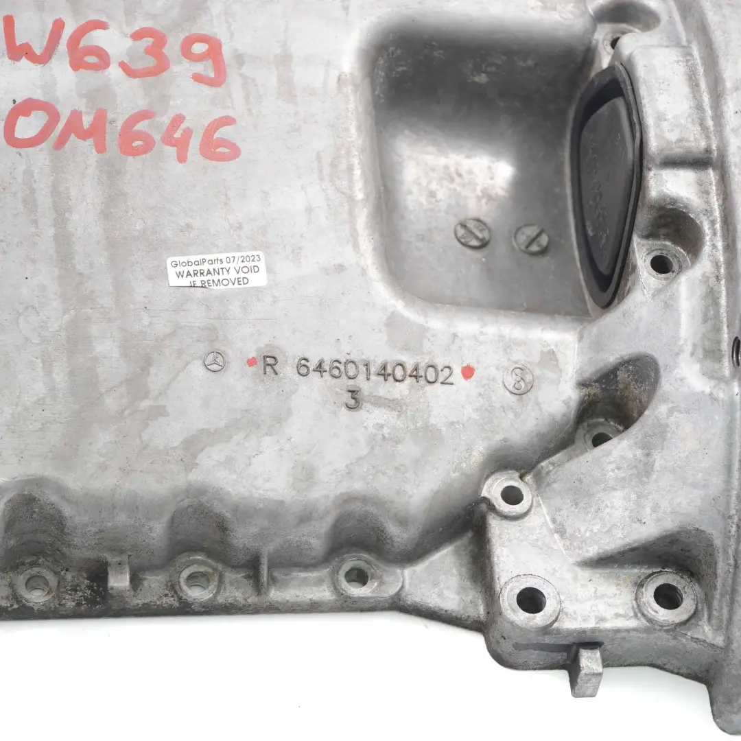 Mercedes W639 OM646 Carter Vidange D'huile Pour Moteur Diesel - SKU A6460140402 - Numéro de pièce A6460140402