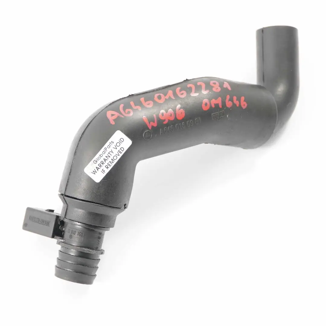 OM646 Respiradero de Culata Tubo Ventilación para Mercedes Sprinter W906 con número de pieza A6460162281 Mercedes Sprinter W906 OM646 Respiradero de Culata Tubo Ventilación - SKU A6460162281 - Número de pieza A6460162281