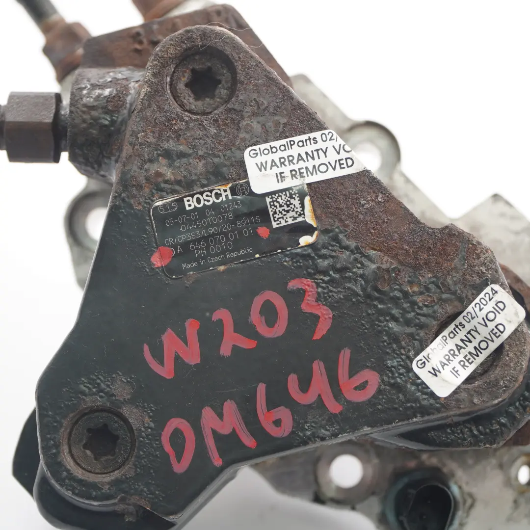 Fuel Pump Mercedes W203 W211 W639 W906 OM646 High Pressure Pump - SKU A6460700101 - Part number A6460700101