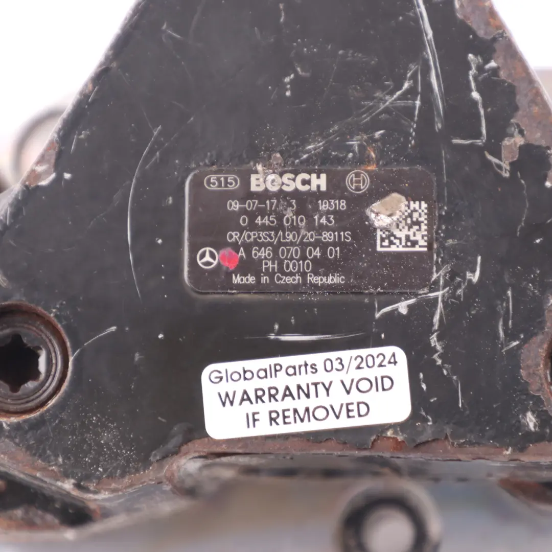 Mercedes Benz W203 OM646 Diesel Iniezione Pompa carburante ad alta pressione - SKU A6460700401-1 - Numero di parte A6460700401