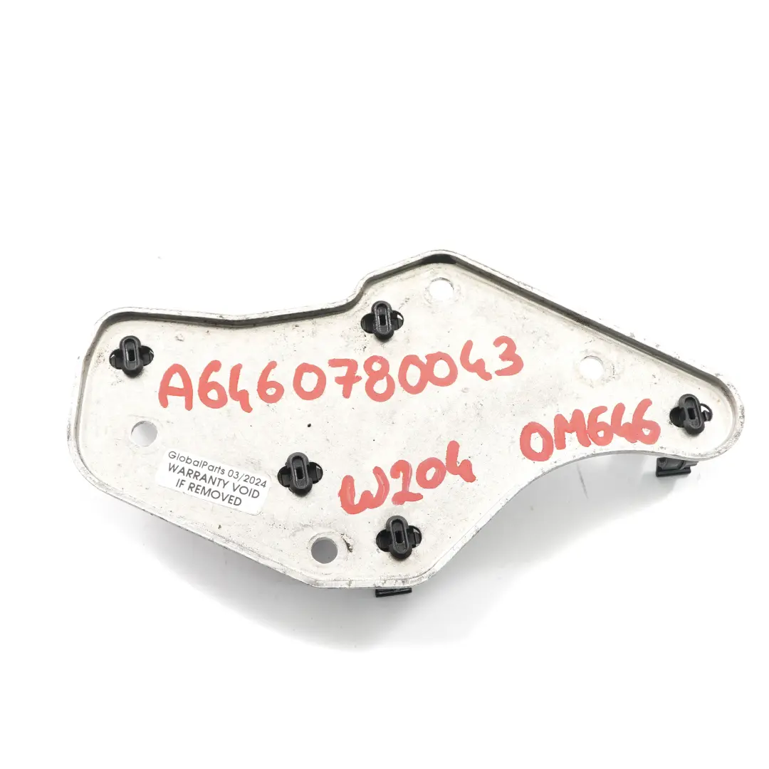  Placa Mercedes W204 Diesel OM646 Sistema Fuel Rail Montaje Pate - SKU A6460780043 - Número de pieza A6460780043