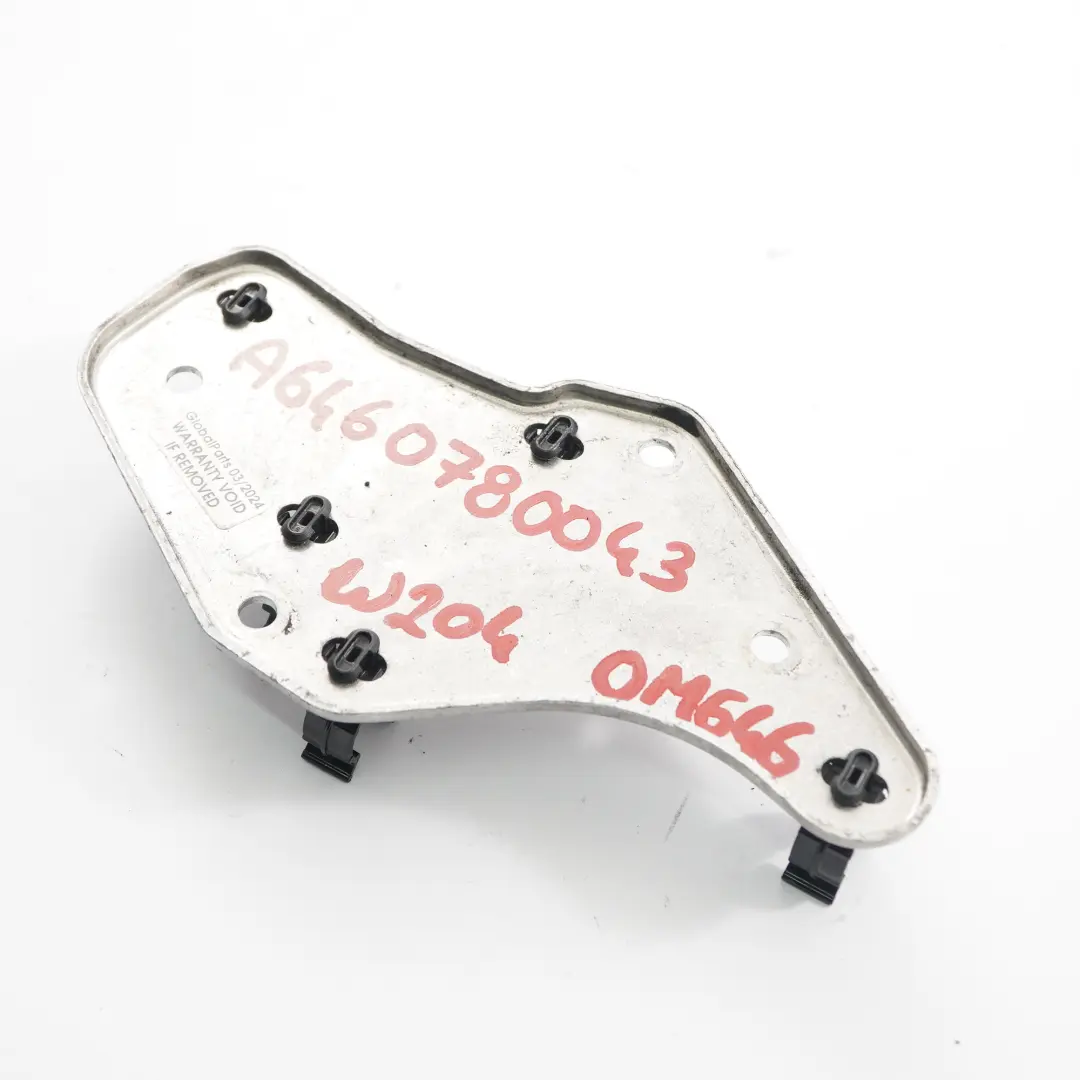 Plate Mercedes W204 Diesel OM646 Fuel Rail System Mounting Pate to with Part number A6460780043 Plate Mercedes W204 Diesel OM646 Fuel Rail System Mounting Pate - SKU A6460780043 - Part number A6460780043