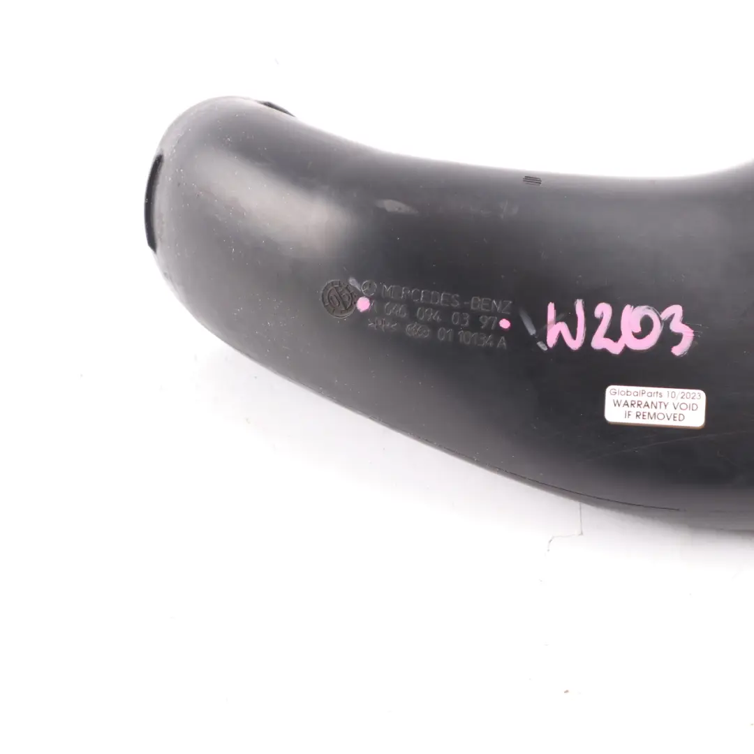 Intake Pipe Mercedes W203 C209 OM646 Duct Channel Hose Tube A6460940397 to Air with Part number A6460900082 Air Intake Pipe Mercedes W203 C209 OM646 Duct Channel Hose Tube A6460940397 - SKU A6460900082-1 - Part number A6460900082