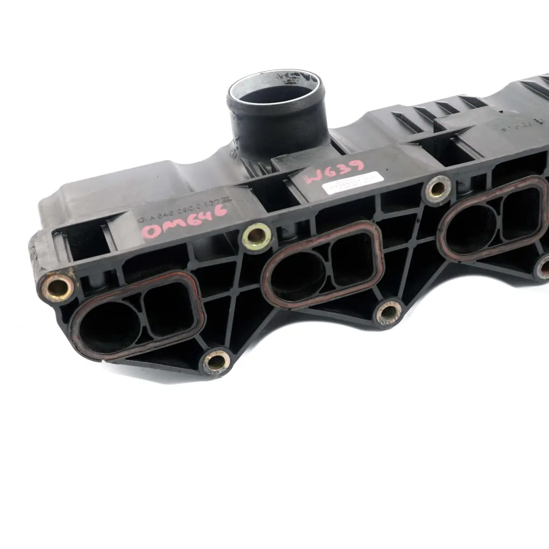 Mercedes-Benz W639 OM646 Diesel Engine Inlet Intake Manifold A6460900537 to with Part number A6460900837 Mercedes-Benz W639 OM646 Diesel Engine Inlet Intake Manifold A6460900537 - SKU A6460900837 - Part number A6460900837