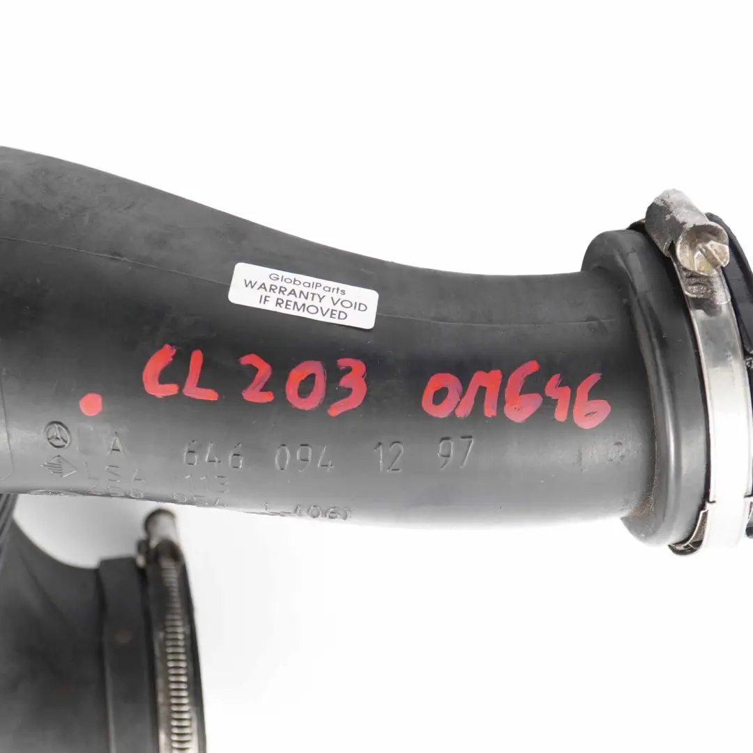 Mercedes CL203 OM646 Diesel Tubo Aspirazione Dell'aria Tubo Ingresso - SKU A6460941297 - Numero di parte A6460941297