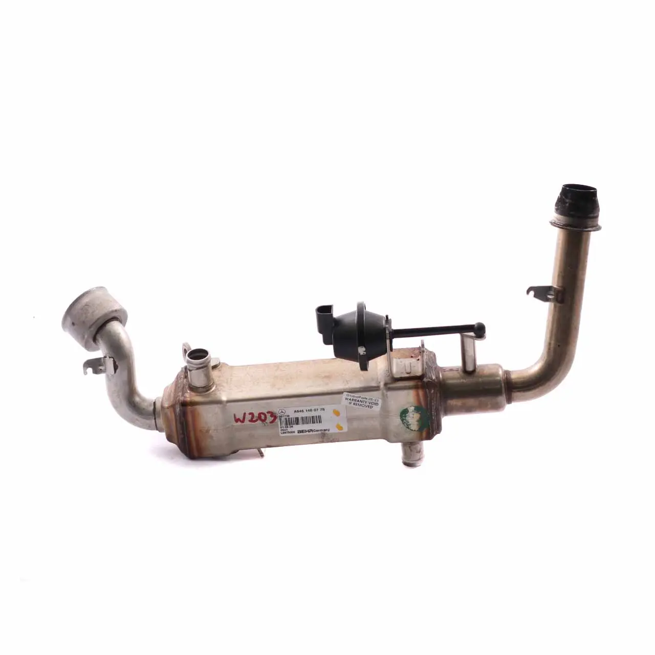 Raffreddatore scarico EGR Mercedes W203 W211 OM646 Valvola calore A6461400775