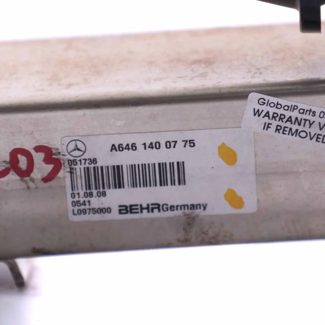 EGR Abgaskühler Mercedes W203 W211 OM646 Wärmetauscher Ventil - SKU A6461400775 - Teilenummer A6461400775