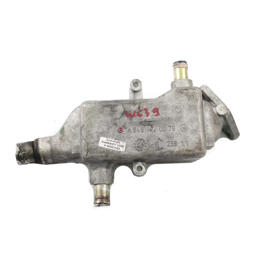 OM646 AGR Abgaskühler Kühler für Mercedes W639 mit Teilenummer A6461420079 Mercedes W639 OM646 AGR Abgaskühler Kühler - SKU A6461420079 - Teilenummer A6461420079
