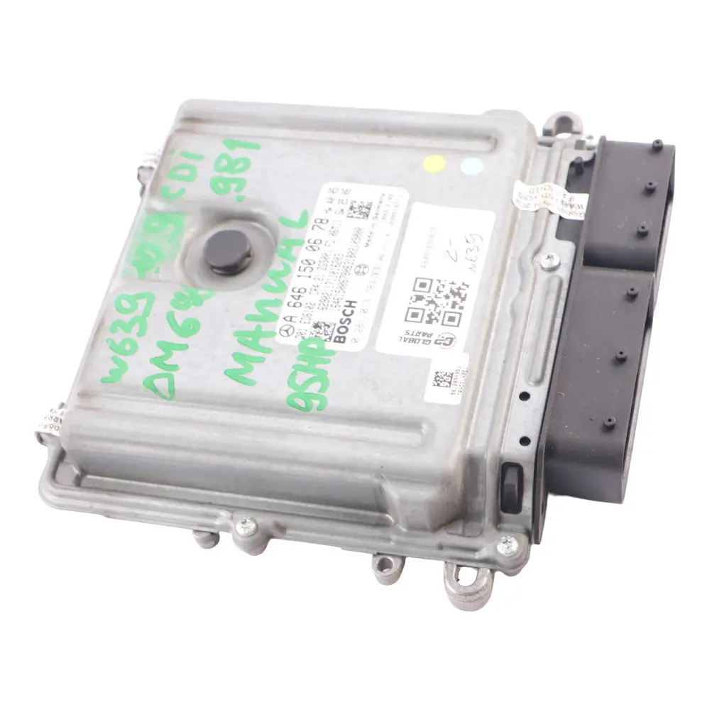 646.981 95HP Engine Unit ECU Manual to Mercedes Vito W639 109 CDI with Part number A6461500678 Mercedes Vito W639 109 CDI 646.981 95HP Engine Unit ECU Manual - SKU A6461500678 - Part number A6461500678