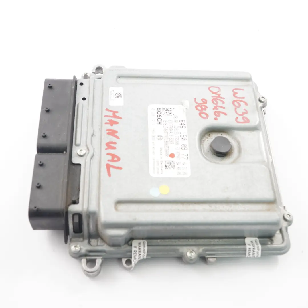 Mercedes Vito W639 OM646.980 Motor ECU Unidad Control Módulo Manual - SKU A6461500977 - Número de pieza A6461500977