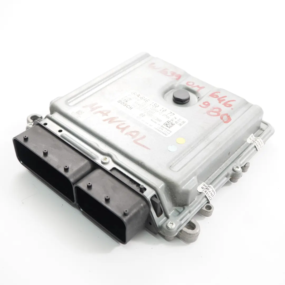 OM646.980 Motor ECU Unidad Control Módulo Manual para Mercedes Vito W639 con número de pieza A6461501077 Mercedes Vito W639 OM646.980 Motor ECU Unidad Control Módulo Manual - SKU A6461501077 - Número de pieza A6461501077