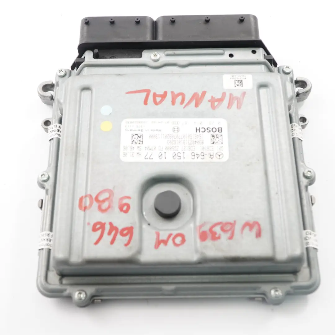 Mercedes Vito W639 OM646.980 Motor ECU Unidad Control Módulo Manual - SKU A6461501077 - Número de pieza A6461501077