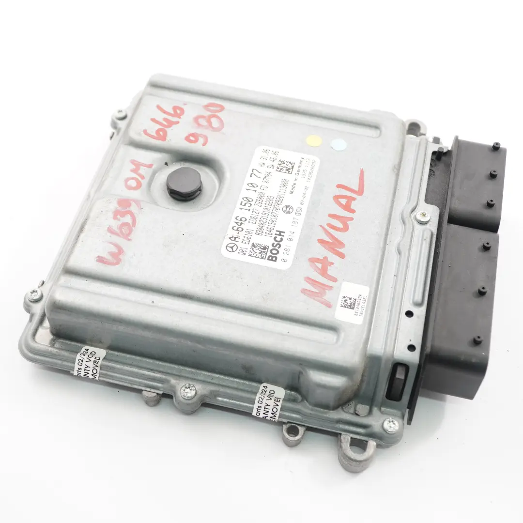 Mercedes W639 OM646.980 Module l'unité contrôle l'ECU moteur Manuel - SKU A6461501077 - Numéro de pièce A6461501077