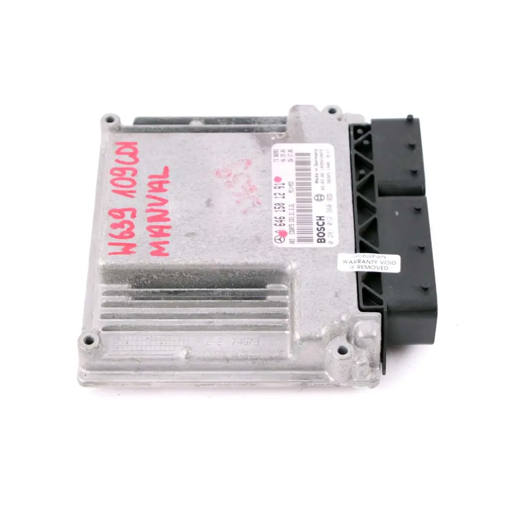 OM646 Engine Unit Module ECU Manual to Mercedes W639 Vito 109 CDI with Part number A6461501291 Mercedes W639 Vito 109 CDI OM646 Engine Unit Module ECU Manual - SKU A6461501291 - Part number A6461501291