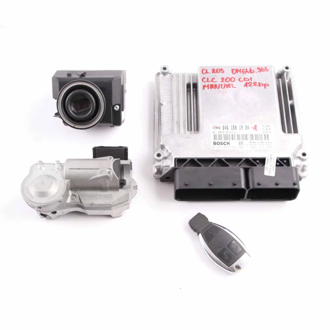 Mercedes CL203 CLC200 CDI 122HP M646.963 Engine ECU Kit Key Lock - SKU A6461501934-1 - Part number A6461501934