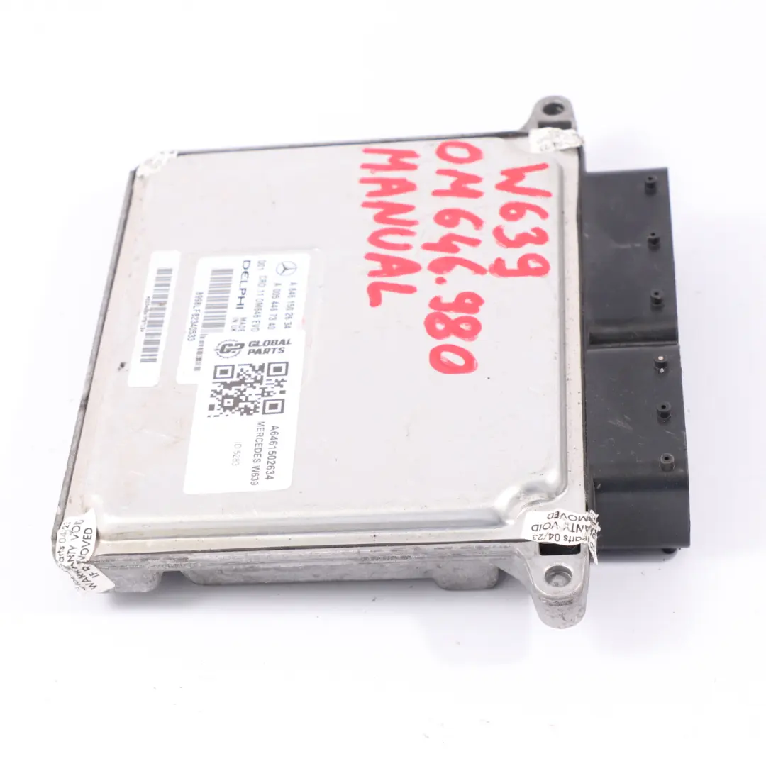 OM646.980 Module de contrôle du moteur ECU pour Mercedes Vito W639 Diesel à propos du numéro de pièce A6461502634 Mercedes Vito W639 Diesel OM646.980 Module de contrôle du moteur ECU - SKU A6461502634 - Numéro de pièce A6461502634