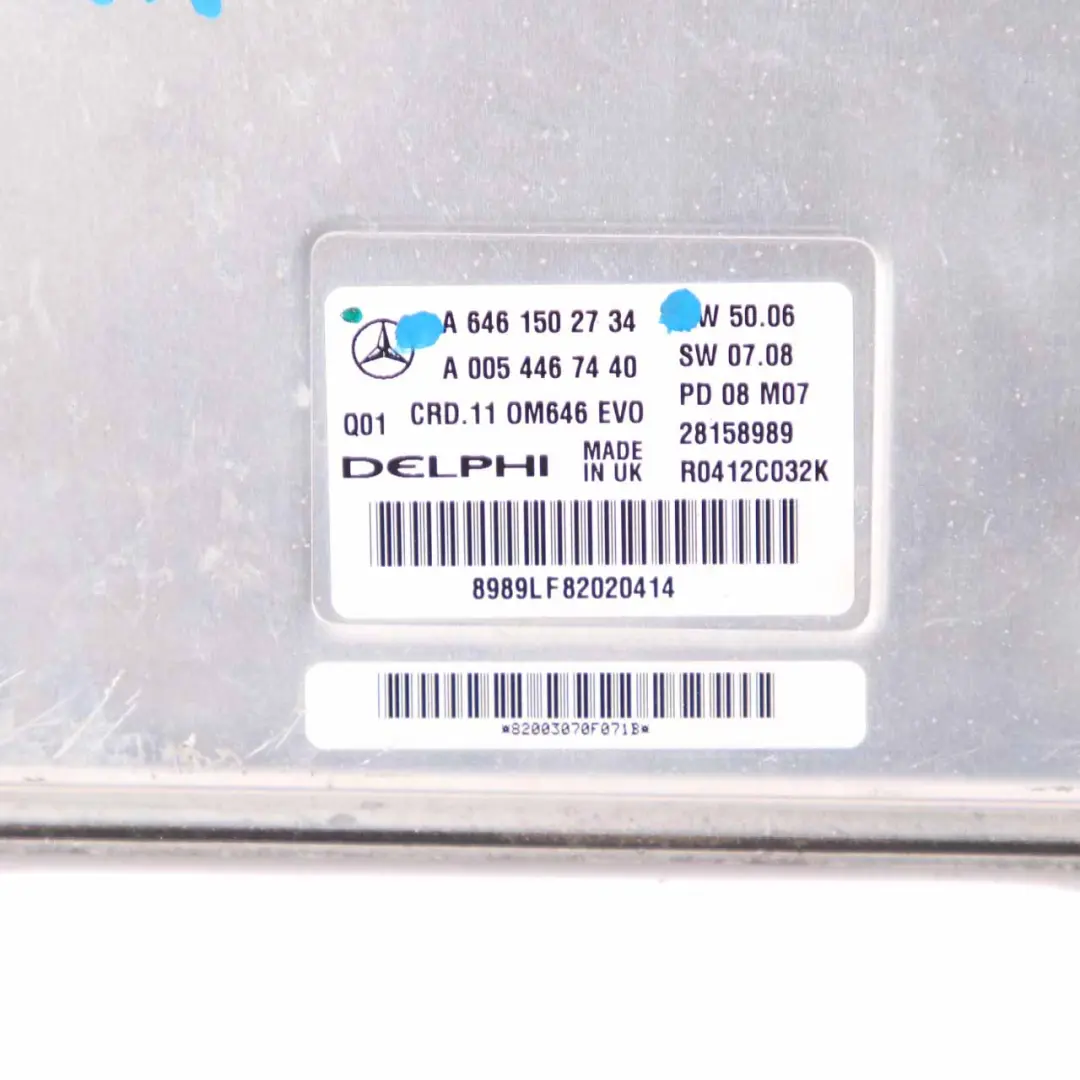 Mercedes W204 C220 CDI 170HP M646.811 Engine Unit ECU Kit Key Lock - SKU A6461503734-1 - Part number A6461503734