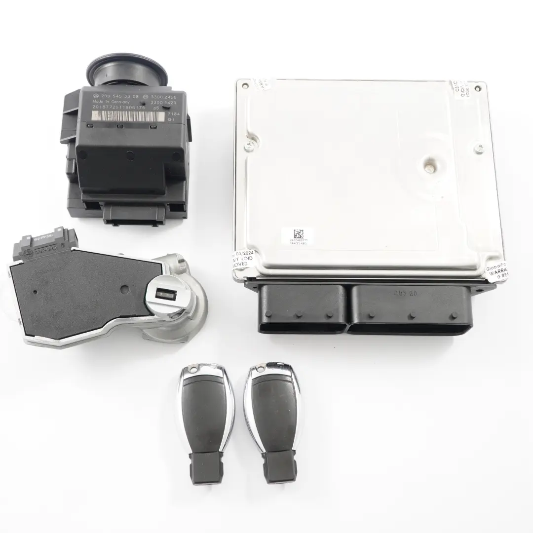 CLK220 CDI 646.966 Motor ECU Kit Schlüssel Schloss Mercedes C209 - SKU A6461505091-1 - Teilenummer A6461505091