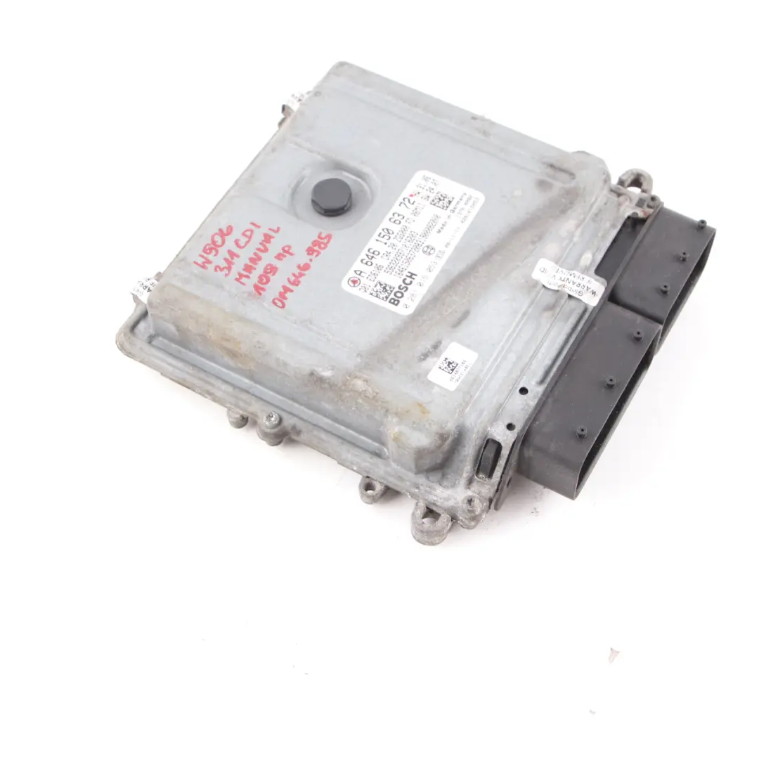 Mercedes W906 311 CDI 109HP OM646.985 Diesel Engine Control Unit ECU - SKU A6461506372 - Part number A6461506372
