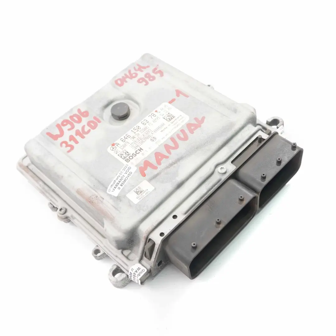 Mercedes W906 311CDI OM646.985 109HP Motor Módulo Unidad ECU Manual - SKU A6461506378-1 - Número de pieza A6461506378