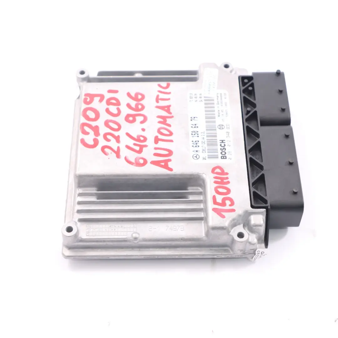 M646.966 150HP Unidad Motor ECU Automático para Mercedes C209 220 CDI con número de pieza A6461506479 Mercedes C209 220 CDI M646.966 150HP Unidad Motor ECU Automático - SKU A6461506479 - Número de pieza A6461506479