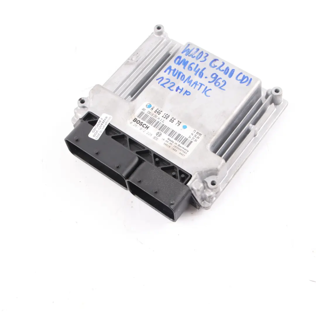 C200 CDI OM646.962 122HP ECU Engine Module Automatic to Mercedes W203 with Part number A6461506679 Mercedes W203 C200 CDI OM646.962 122HP ECU Engine Module Automatic - SKU A6461506679-1 - Part number A6461506679