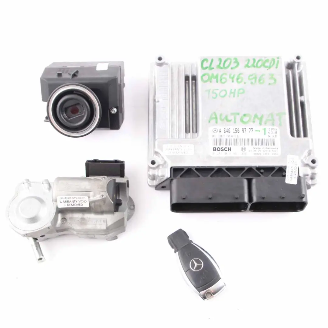 220CDI OM646.963 150HP Engine Unit ECU Kit Key Lock to Mercedes W203 with Part number A6461509777 Mercedes W203 220CDI OM646.963 150HP Engine Unit ECU Kit Key Lock - SKU A6461509777-1 - Part number A6461509777