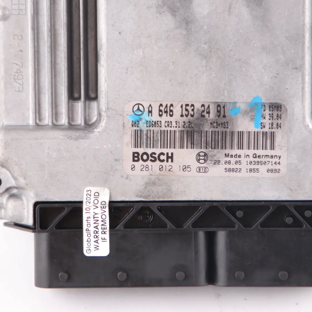 Mercedes Vito W639 OM646.982 150HP Engine Module ECU Kit Key Lock - SKU A6461532491-1 - Part number A6461532491