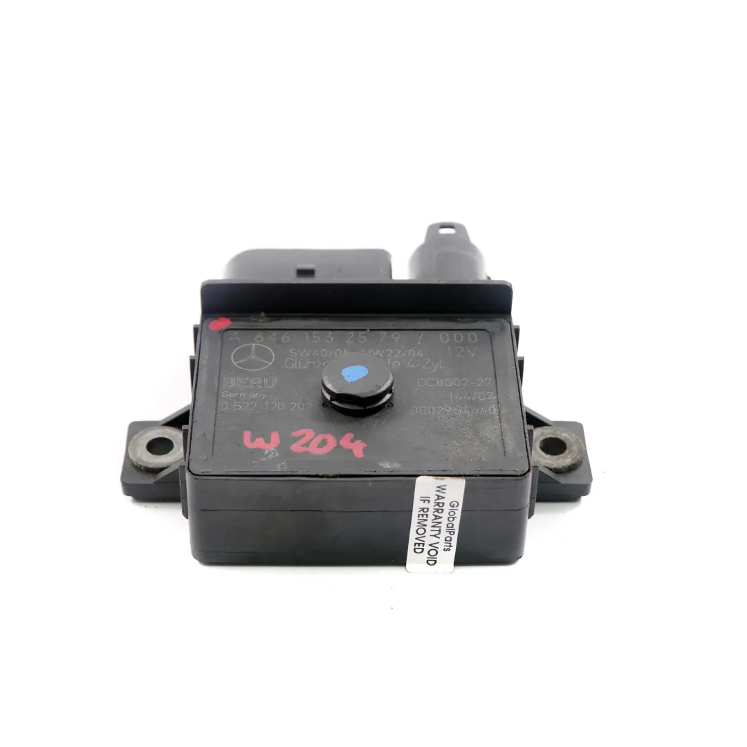 Módulo relé bujías incandescencia diesel OM646 para Mercedes W204 W211 con número de pieza A6461532579 Mercedes W204 W211 Módulo relé bujías incandescencia diesel OM646 - SKU A6461532579 - Número de pieza A6461532579