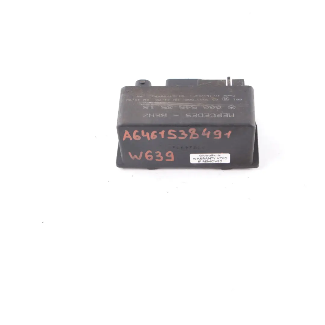 Mercedes W203 W639 Glow Plug Relay Control Unit Module A0005453516 - SKU A6461538491 - Part number A6461538491