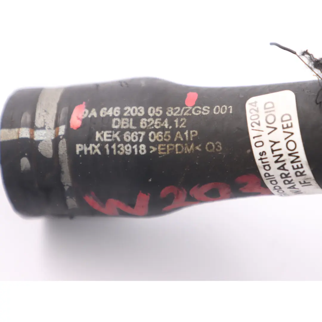 Mercedes W203 OM646 Coolant Hose EGR Valve Cooler To Engine Block - SKU A6462030582 - Part number A6462030582