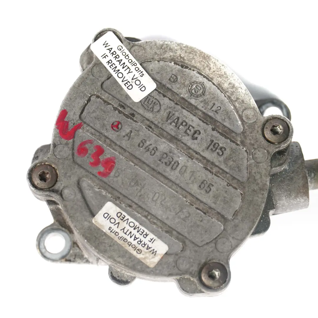 Mercedes-Benz C E Vito W203 W211 W639 OM646 Diesel Vacuum Pump to with Part number A6462300165 Mercedes-Benz C E Vito W203 W211 W639 OM646 Diesel Vacuum Pump - SKU A6462300165 - Part number A6462300165