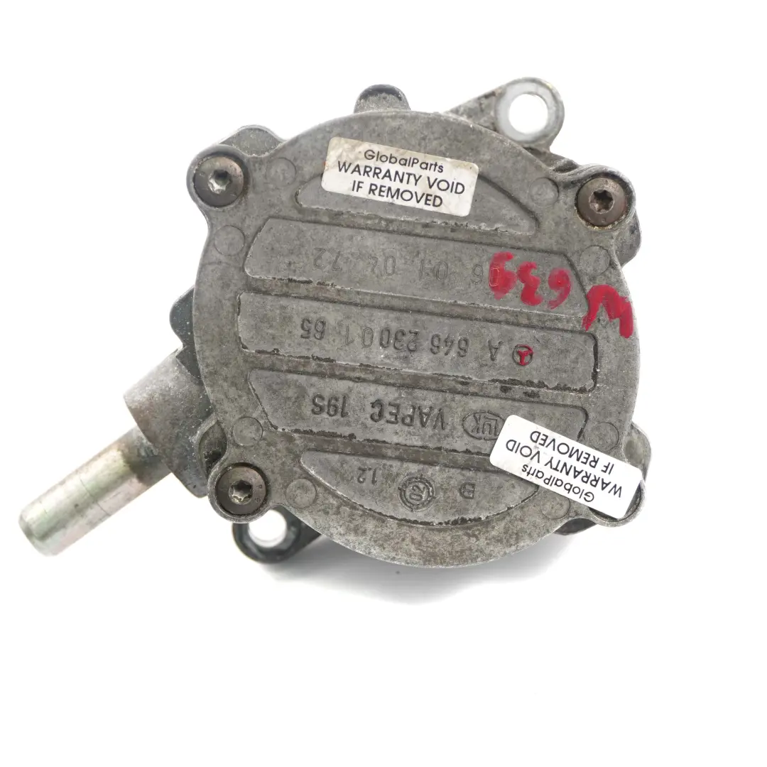  Mercedes-Benz C E Vito W203 W211 W639 OM646 Diesel Vacuum Pump - SKU A6462300165 - Part number A6462300165