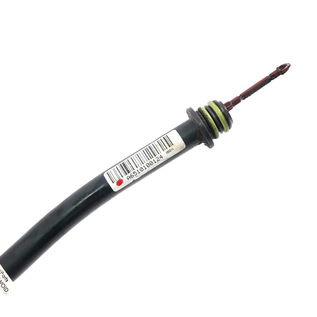 Mercedes W906 OM651 Diesel Tube de guidage du moteur Jauge d'huile - SKU A6510100124 - Numéro de pièce A6510100124