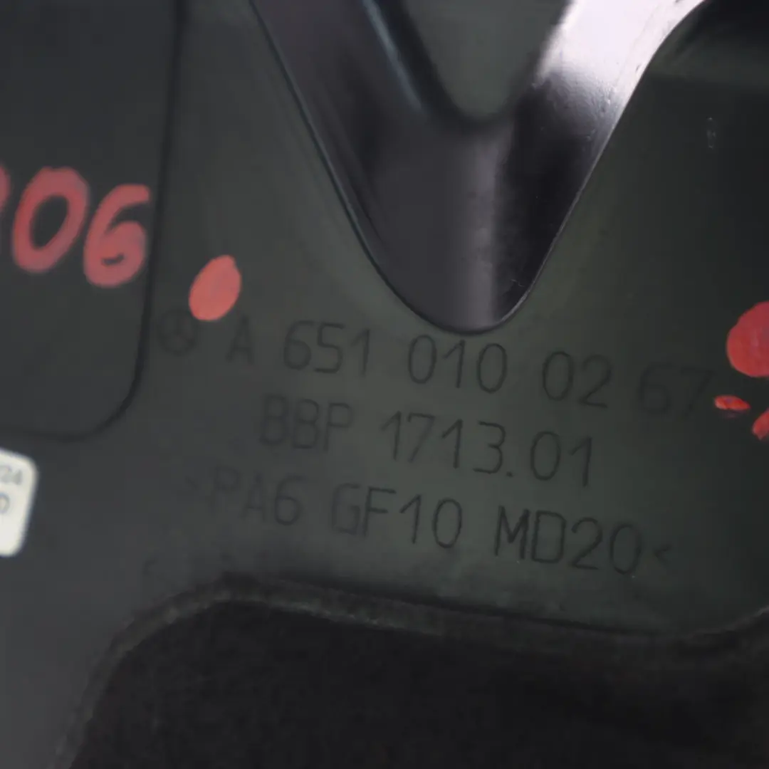 OM651 Cubierta Del Motor Diesel Recorte Superior para Mercedes W639 W906 con número de pieza A6510100267 Mercedes W639 W906 OM651 Cubierta Del Motor Diesel Recorte Superior - SKU A6510100267-1 - Número de pieza A6510100267