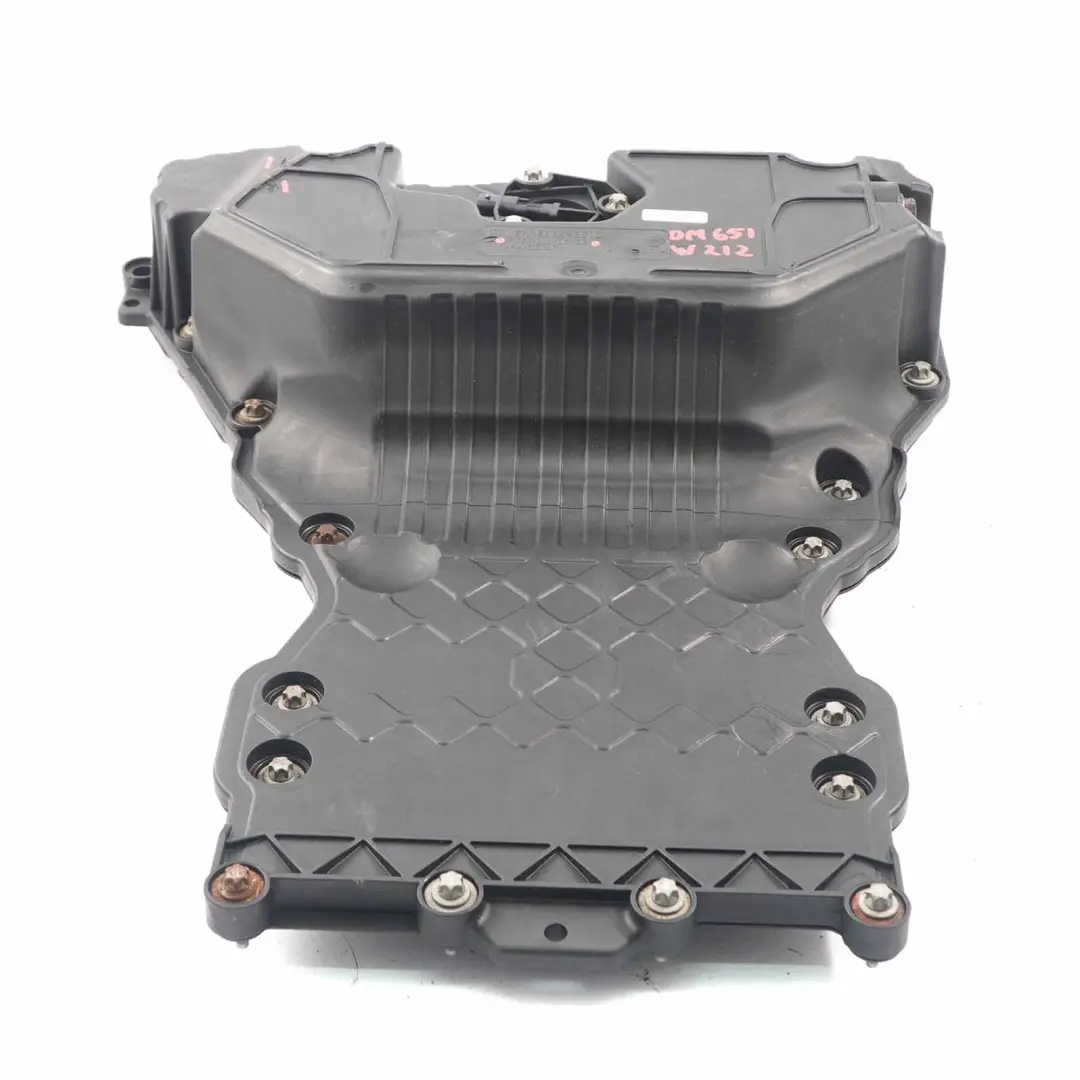 OM651 Diesel Engine Plastic Oil Sump Pan to Mercedes W204 W212 with Part number A6510100528 Mercedes W204 W212 OM651 Diesel Engine Plastic Oil Sump Pan - SKU A6510100528 - Part number A6510100528