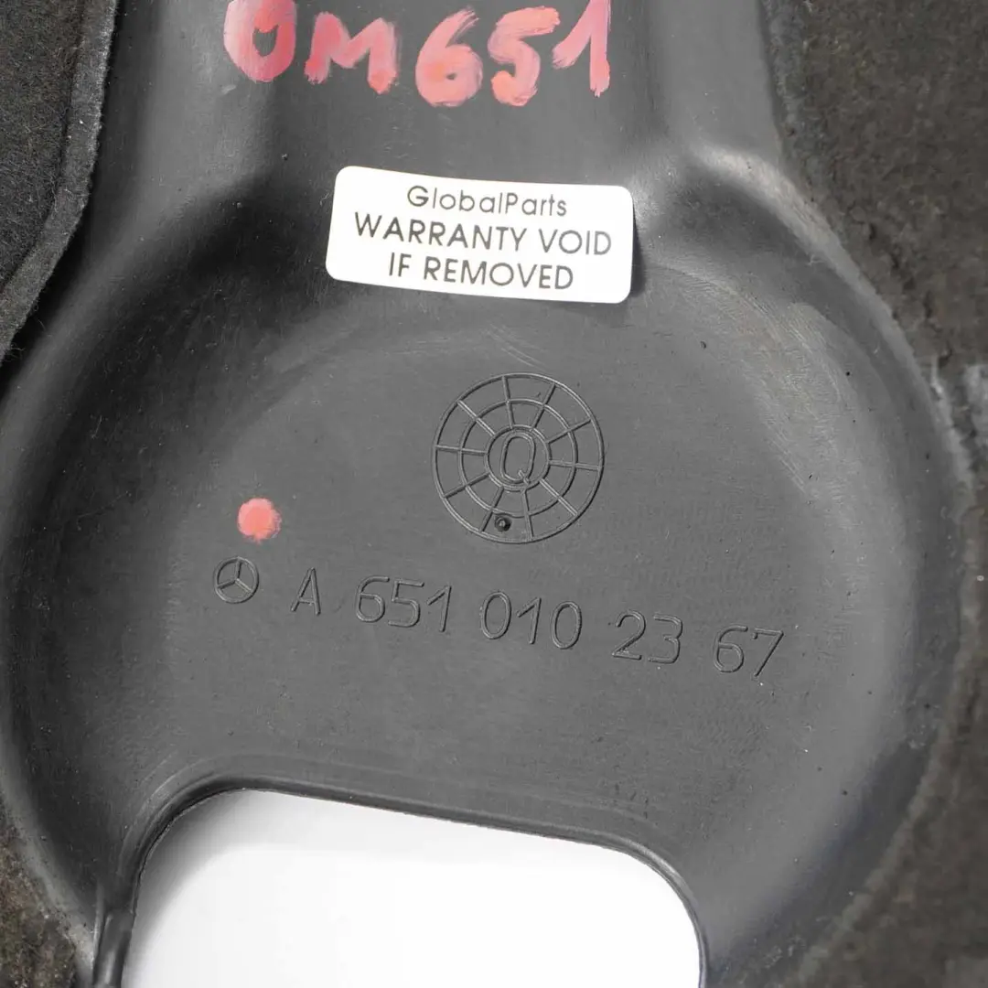 Mercedes W906 OM651 Osłona Silnika - SKU A6510102367 - Numer Części A6510102367