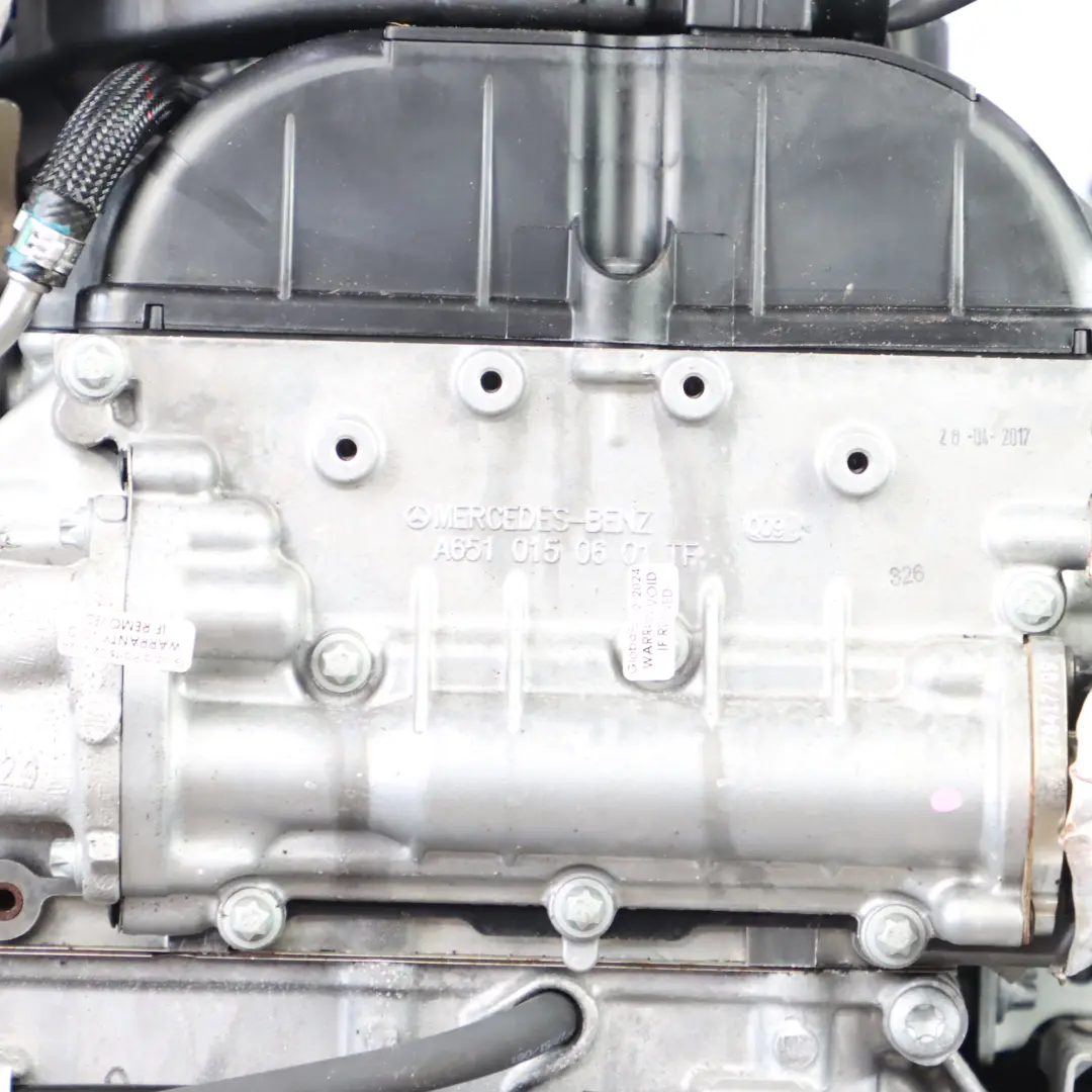 Mercedes W205 C 250 d Motor Completo 651921 651.921 204HP 59 000 km, GARANTÍA - SKU A6510107510-2 - Número de pieza A6510107510