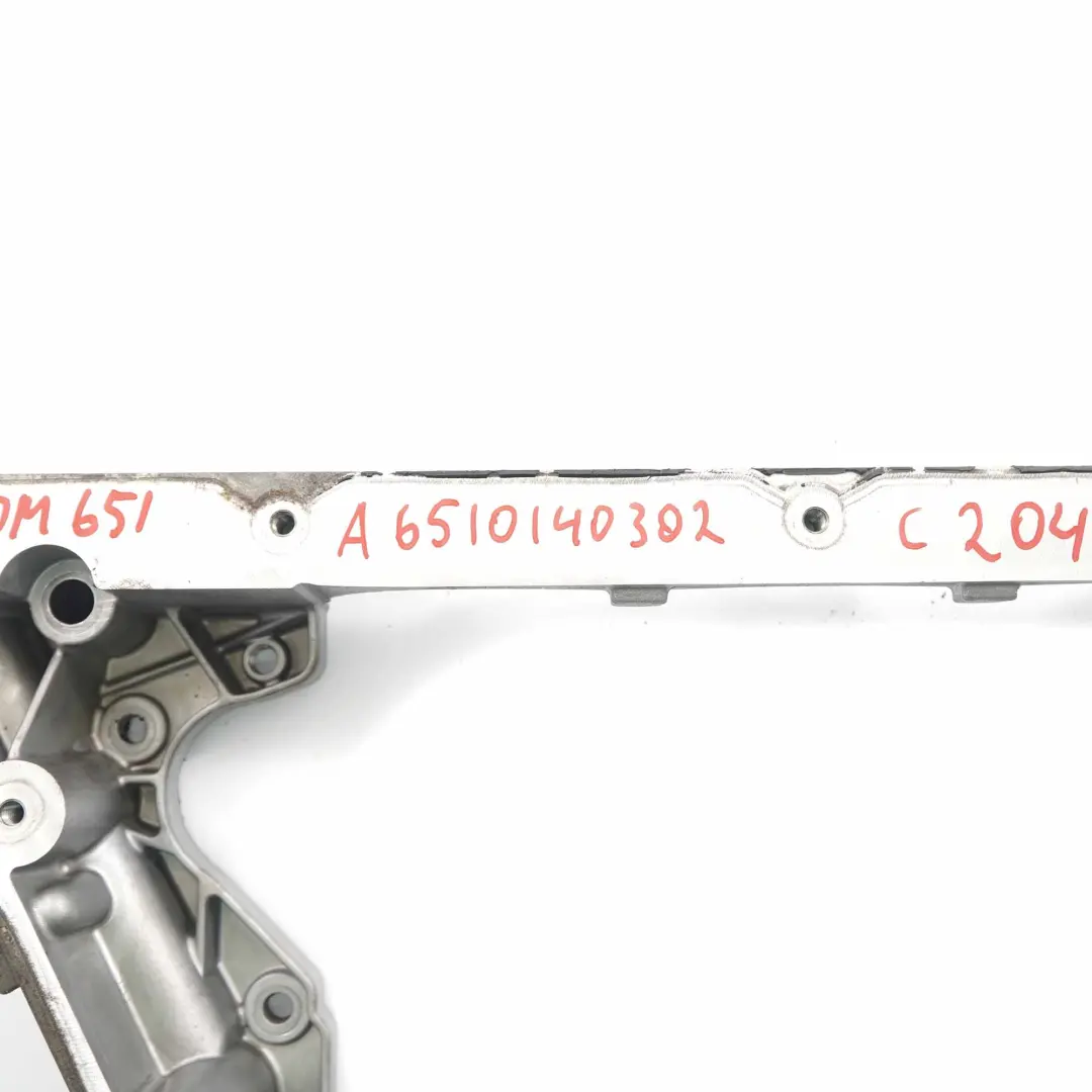 Oil Pan Mercedes W204 W212 OM651 Diesel Overcasing Support Mount to with Part number A6510140302 Oil Pan Mercedes W204 W212 OM651 Diesel Overcasing Support Mount - SKU A6510140302 - Part number A6510140302