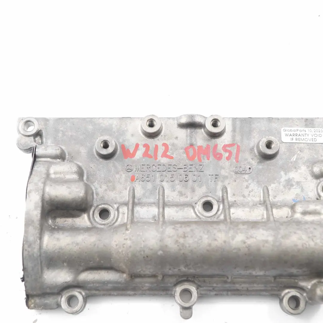 Mercedes W212 Diesel OM651 Engine Cover Head End Panel - SKU A6510150601 - Part number A6510150601